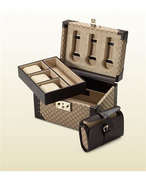 gucci watch case gasket|Gucci travel jewelry case.